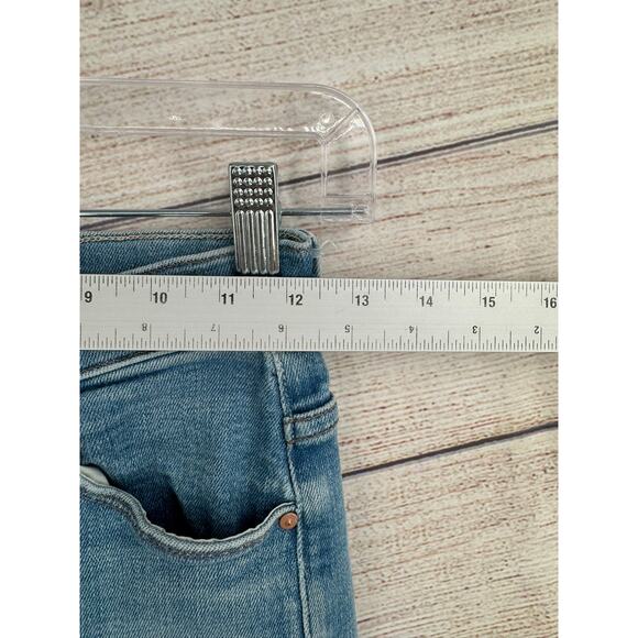 Mother The Super Stunner Ankle Double Vision Heart Jeans Womens 24 Blue - Picture 10 of 11